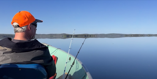 Fishing on Tazin Lake.
